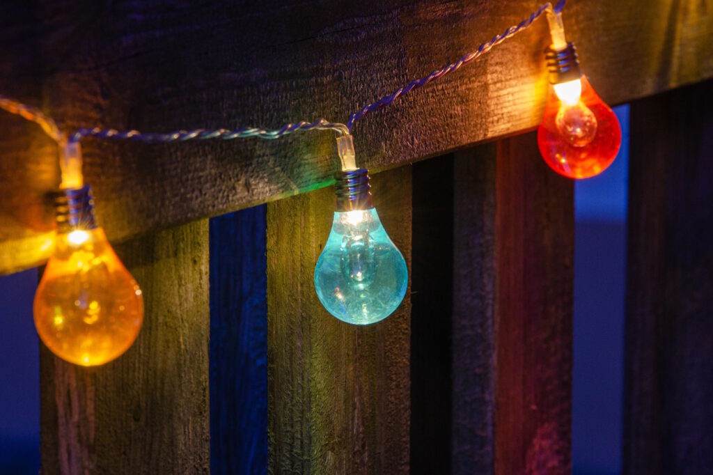 Das Foto zeigt bunte LED Lichter